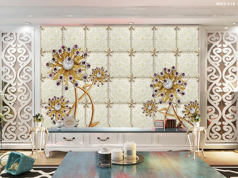 Tranh hoa cúc - tranh ngọc MHC2-012